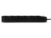 Surge Protector   6 Sockets,  5.0m,  Sven "SF-06L", BLACK, Retail color box, flame-retardant 