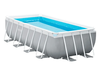 Piscină cu cadru metalic Intex Metal Frame, 6836L, Gri, 26788 