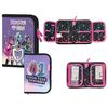 купить Школьный пенал St.RIGHT 52821 Penar 21x13.5x3.5cm, Bambino Monster Nigh, textil, cu 2 buzunare в Кишинёве 