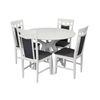купить Комплект стол и стулья Evelin di Costacurta стол Raffles Round White (d=960) + 4 стула Deepa R White/NV-10WP Grey в Кишинёве 