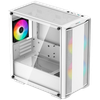 Case mATX Deepcool CC360 ARGB, w/o PSU, 3x120mm ARGB fans, Mesh Front, Tempered Glass, USB3.0, White 