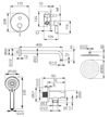 cumpără Set pentru duș F-Design Zapffiro FD1-ZFR-7PSET1-33 white mat în Chișinău 