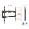 Wall Mount Barkan ''E302+'' Black 19" - 65" Fixed, max.50kg, VESA mm: up to 400x400mm 