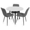 купить Комплект стол и стулья Evelin di Costacurta стол DT-404-3B + 3 стула YTC-078B Bjorn-13 (Grey) в Кишинёве 