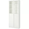 купить Шкаф Ikea Billy panou/usa sticla 80x30x202 (Alb) в Кишинёве 