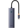купить Переходник для IT Baseus B00052807813-01 6in1 Type-C to HDMI4K@60Hz*1+USB-A 3.0*4+PD*1, UltraJoy Series, Space Gray в Кишинёве 
