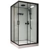 cumpără Cabină de duș Linia H2O Victoria Plus 1000x1000x215, 5 мм, квадратная, черный-мат în Chișinău 