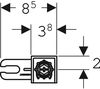 купить Аксессуар для туалета Geberit Set suport perete modul montaj Rame Duofix Sigma 111.815.00.1 в Кишинёве 