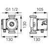 купить Насос циркуляционный FERRO 25-40-130 0203W CL09617 в Кишинёве 