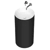 купить Раковина Dremex Gelcoat NOKE 431x865 White + Black Mat в Кишинёве 