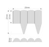 купить Декор для сада Hydro S Gard decorativ plastic, H=125mm, L=2.52m, maro (0640392) в Кишинёве 