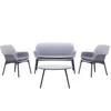 cumpără Set mobilier de grădină Bica Luxor Lounge Gray/Graphite în Chișinău 