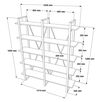 cumpără Raft de birou Trendy MN05-BA 154x180x34cm, raft de carti în Chișinău 