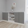 cumpără Comodă Smartex (16306) Т5 180cm Alb+Grafit în Chișinău 