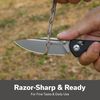 купить Нож походный Sencut S25046-2 Glenspar, G10 Shredded negru, Crossbar Lock в Кишинёве 