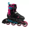 купить Роликовые коньки Rollerblade MICROBLADE FREE NERO/ROSA Size 33-36 в Кишинёве 