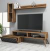 cumpără Set mobilă living Trendy Planeta, Nuc, Calcedonie 150x37x37cm în Chișinău 