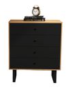 cumpără Comodă Deco Calvin 80x40x95H Stejar K10/Black în Chișinău 