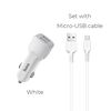 Hoco Z23 grand style dual-port car charger set with Micro cable 