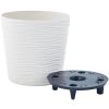 cumpără Ghiveci pentru flori Aleana 115089 cu insertie Fiujin d23.5x22 cm, white rose în Chișinău 
