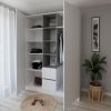 купить Шкаф Smartex (15843) N14 160cm Alb+Grafit в Кишинёве 