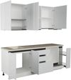 купить Мебель для кухни ArtFlame GOLA White (2.2 m.l.) в Кишинёве 