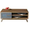 купить Журнальный столик Trendy Айла, орех, синий 105x38x60 см в Кишинёве 