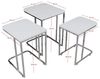 купить Журнальный столик Trendy Ce Metal Zigon-9406 (3 bucati) (GTR000918) в Кишинёве 