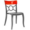 купить Стул Papatya Opera-S - seat anthracite / back red в Кишинёве 