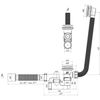 купить Сифон для ванны Aniplast EC255SEU ANI Ø1 1/2"xØ40, click-clack в Кишинёве 