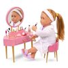 cumpără Păpușă Battat BD35415Z Masa de toaleta cu scaun si accesorii, 2048D în Chișinău 