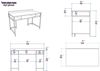 купить Офисный стол Trendy Tumata, AurAlb, 120x75x60cm в Кишинёве 