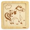 купить Головоломка Viga 51312 Mini-puzzle din lemn Cal в Кишинёве 