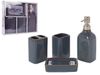 купить Набор для ванной Promstore 49694 Set pentru baie din ceramica Bathroom (4 unit) Engraved Text в Кишинёве 