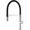cumpără Bateria bucătărie Helika-AquaSanita 7043-001 MAGNUS Chrome+black silicone hose în Chișinău 