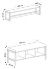cumpără Mobilă pentru antreu Trendy Shana, 100x43x35cm (GTR001337) în Chișinău 