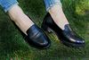 Женские черные туфли из натуральной кожи 