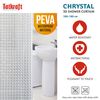 cumpără Perdea pentru baie Tatkraft Chrystal 3D 180 см х 180 см 18129 în Chișinău 