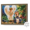купить Картина по номерам Art Gallery QB205321 Mozaic cu diamante patrate 40x50cm O fetita si un Inger в Кишинёве 