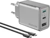 купить Зарядное устройство сетевое EcoFlow RAPID 65W GaN Charger with 100W Cable 1m в Кишинёве 