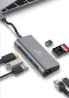 cumpără Adaptor IT Gembird A-CM-COMBO5-01, USB Type-C 5-in-1 în Chișinău 