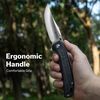 купить Нож походный Sencut S25038-2 Vornix, mâner Canvas Micarta negru, Liner Lock в Кишинёве 