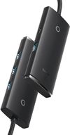 купить Переходник для IT Baseus WKQX030301 HUB 4in1 Type-C 3.0 to 4*USB-A 1*Type-C 3.0 Lite Series, Black в Кишинёве 