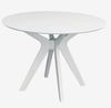 купить Комплект стол и стулья Evelin di Costacurta стол Raffles Round White + 4 стула YTC-078Wh UF885-14 Grey в Кишинёве 