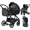 cumpără Сărucior pentru copii Tutis 2in1 UNO5+ Leather 2/1 Jet Black (1402699) în Chișinău 
