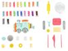 cumpără Set de creație Strateg 57995 Мистер тесто, Food Train, 40buc în Chișinău 