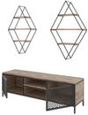 купить Стенка Trendy Cometele Prizma, 150x47x40cm (GTR000268) в Кишинёве 