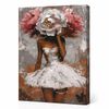 купить Картина по номерам Ideyka KHO8501 40x50cm Eco, Enigma florala cu vopsele metalic extra в Кишинёве 