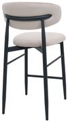 cumpără Scaun de bar Deco Bar Meridian Catifea Beige (HLR7)+Black Legs în Chișinău 