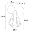 cumpără Candelabru de perete Trendy Lampa de perete Oylat-N-1042 18x30x18cm în Chișinău 